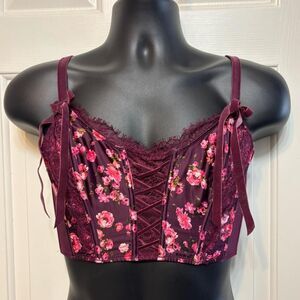 Victoria-s-secret Women's Burgundy and Purple Corset
